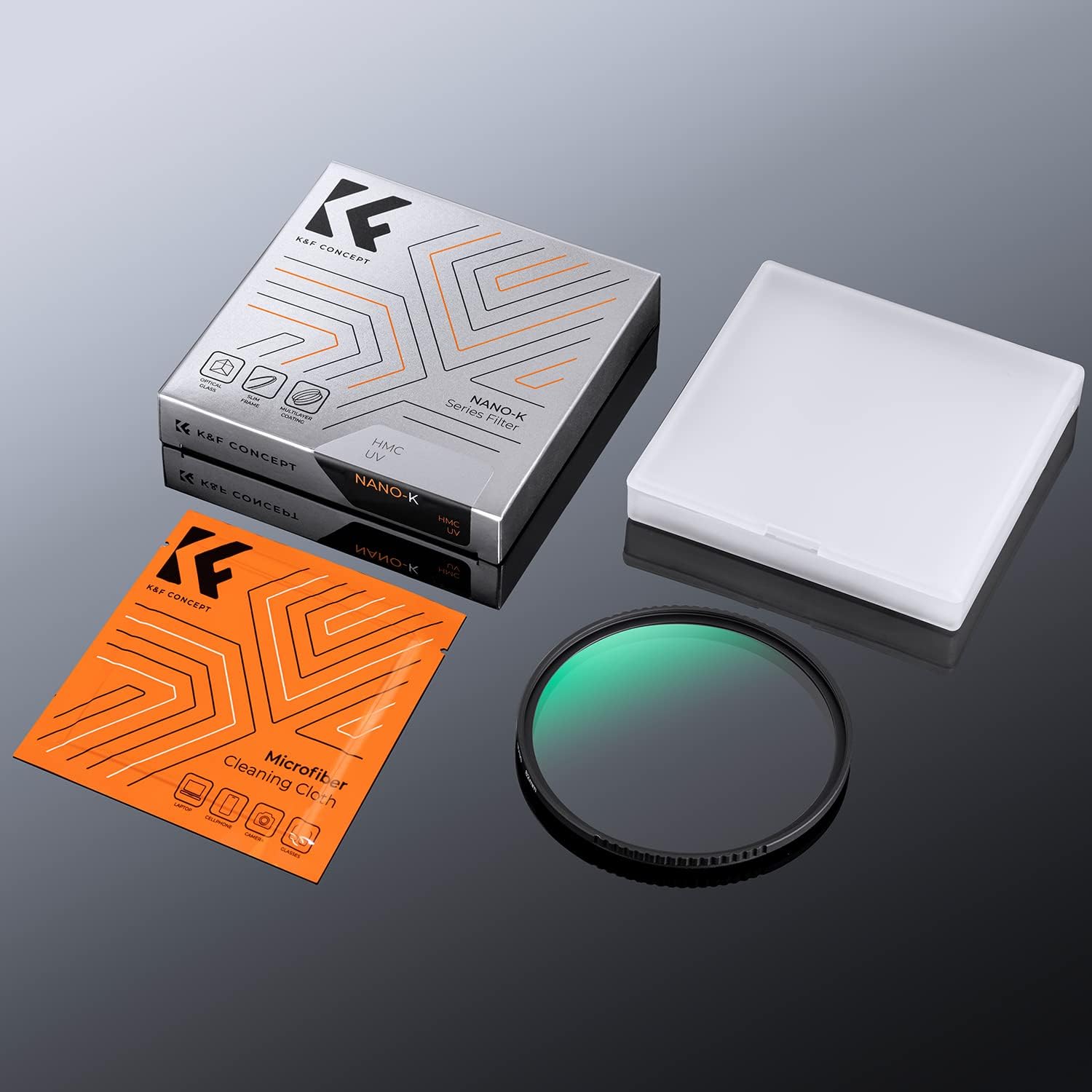 K&F Concept 58mm MCUV Lens Protection Filter 18 Multi-Coated Camera Lens UV Filter Ultra Slim with Cleaning Cloth (K-Series) - Image 8